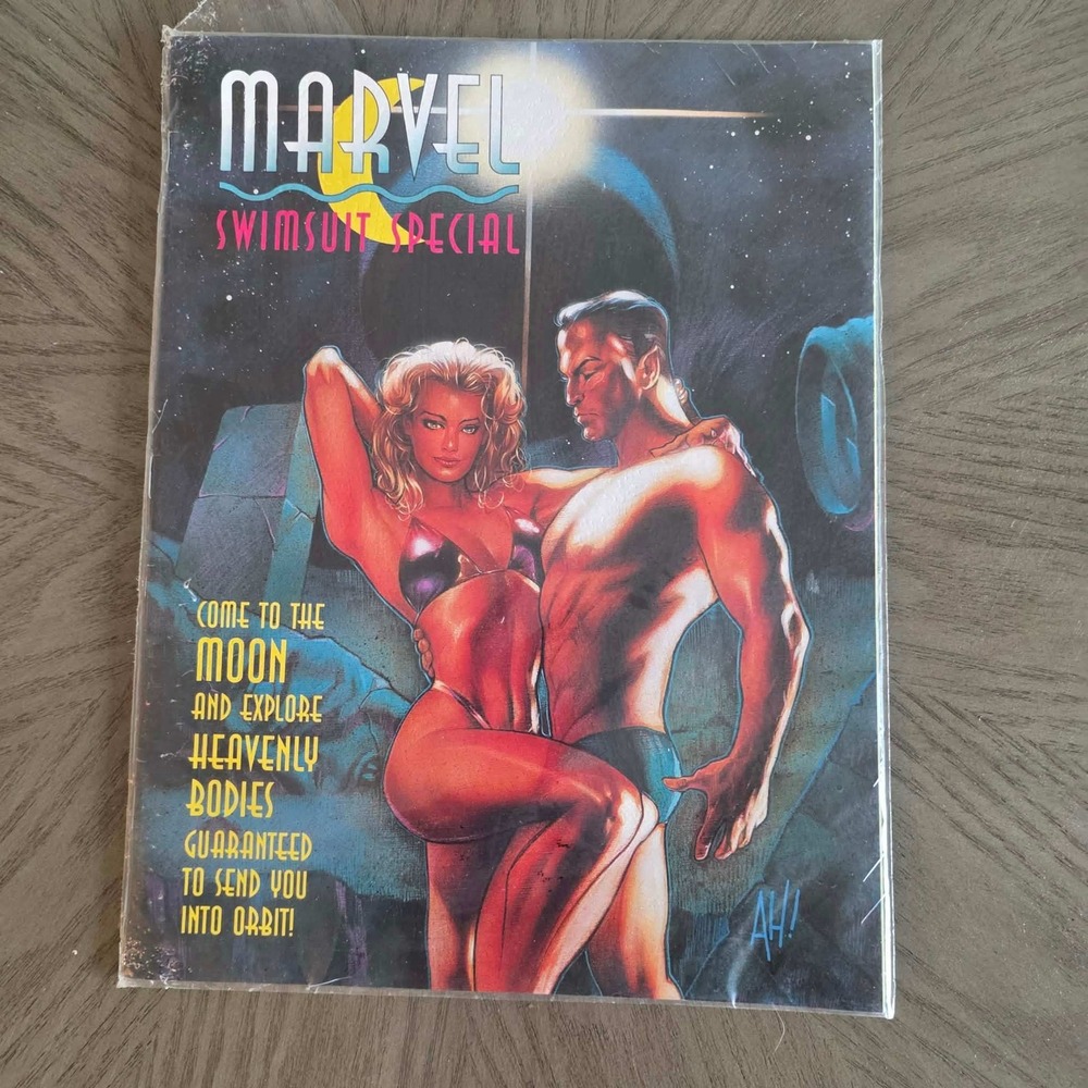 Marvel Swimsuit Special 2 1993 Comic Book Adam Hughes Art Moon Cover Vintage